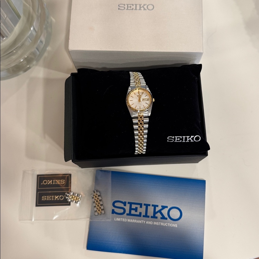 Seiko Two-Tone Gold and Silver Timepiece